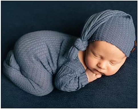 2 יחידות יילוד צילום אבזרי תינוק ילד ילדה תמונה פוזות סרוגה תלבושות תלבושות כובעי מכנסיים
