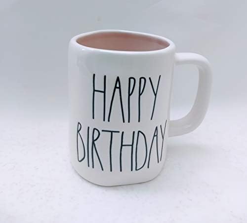 ריי דאן על ידי מגנטה יום הולדת שמח קרמיקה ספל קפה ורוד פנים