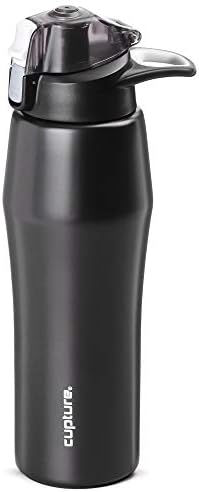 בקבוק פעולת קלטות עם ידית - מבודד ואקום נירוסטה, 22 גרם