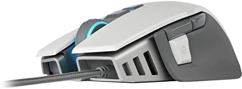 Corsair M65 RGB Elite - עכבר משחק FPS - חיישן אופטי של 18,000 DPI - כפתור צלף DPI מתכוונן - משקולות מכוונות - לבן