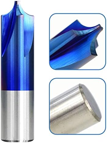 Zthome Carbide End R0.5-R5.0 ציפוי כחול מצופה סיבוב סיבוב רדיוס למכונה 1 pcs
