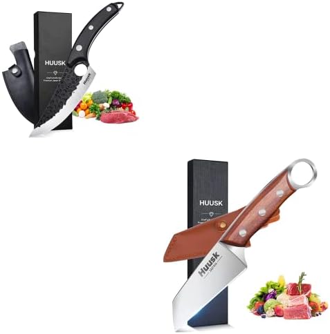 הוסק קצבי סכין עבור בשר חיתוך צרור עם נייד סכיני מטבח סטייק ופירות