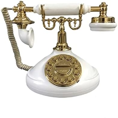 SDFGH רטרו משרד ביתי עתיק טלפון אירופי לובי מלון עתיק פעמון מכני יצירתי קווי קבוע
