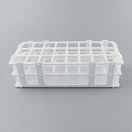 אדמס-בטא 40 חורים פלסטיק מבחנה מתלה עבור 20 ממ מבחנה, לבן להסרה, חורים קוטר עם20 ממ/0.79 ב, 1 יחידות