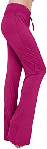 חותלות אימון המותניים של אימון לנשים מיתרים מיתרים מכנסי צבע יוגה יוגה מזדמנים מכנסיים מוצקים מכנסיים אימון מכנסיים טייץ