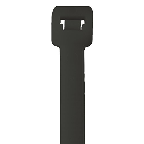 עניבת כבלים מיוצבת Aviditi ניילון UV, 36 L x 11/32 W, שחור, מקרה של 100