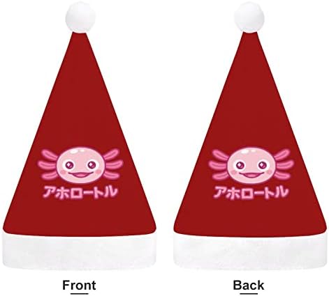קאוואי אקסולוטל פנים חג המולד כובע רך בפלאש סנטה כובע מצחיק כפה לחג המולד לשנה החדשה חגיגי מפלגה
