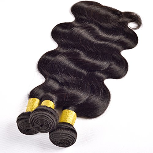 יאנט שיער 8 כיתה מלזי שיער לא מעובד גוף גל שיער שיער טבעי לארוג 3 חבילות 20 22 24 סנטימטרים טבעי שחור צבע חבילה של