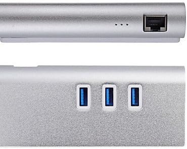 USB 3.0 רכזת 3 יציאה עם RJ45 Gigabit Ethernet LAN מתאם רשת לשולחן העבודה של IMAC MacBook Pro Air Mini, 1 מ '