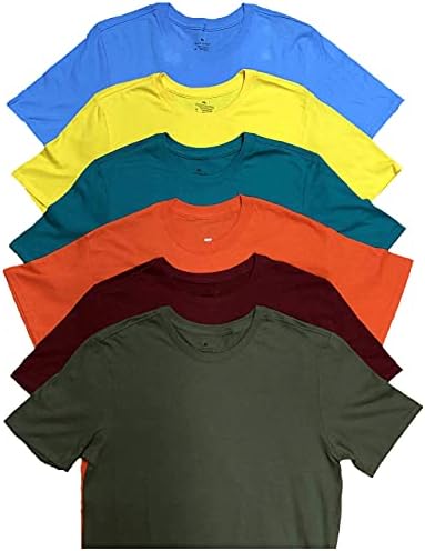 גרבי גברים כותנה צוואר צוות קצר שרוול חולצות לערבב צבעים בתפזורת