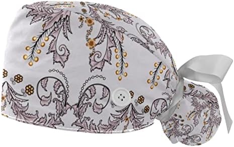 ARAFFITI ART כובע עבודה מתכוונן עם מחזיק קוקו, 2 חבילות כובע כובע כובע כובע לגברים ונשים, גודל אחד