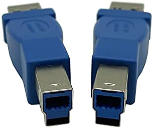 Dafensoy USB 3.0 מתאם, USB זכר ל- USB B הדפס זכר, המשמש למדפסות, סורקים, כוננים קשיחים חיצוניים, צגים וכו '