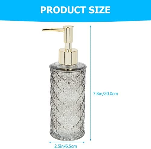 מתקן סבון Cabilock 3 יחידות קרם זכוכית ריקה בקבוקי בקבוק סבון עדין למתקן בקבוקי משאבת זכוכית אשה לחדר אמבטיה