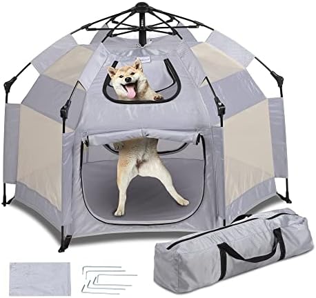 כלב לול 43 נייד גור לול, כלב אוהל בית חיצוני / פנימי עם טיפול תיק לקמפינג ונסיעות