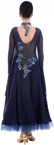 ריקוד חכם שמלת אולם נשפים בהתאמה אישית, שמלות ריקוד של בלום כחול: SK-BD113