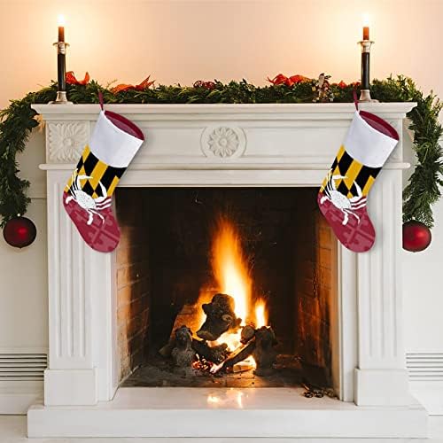 סרטן דגל מרילנד אישי מגרש חג המולד המותאם לחג המולד קישוטי מפלגה משפחתית