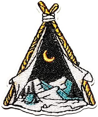 טלאים נדירים של אוהל שינה הרפתקאות חיצוניות רקמת רקמה מצוירת מדבקת טלאי כובע כובע תרמיל תרמיל תרמיל בגדים