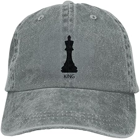 מגניב מלך שחמט נוער קלאסי קאובוי כובע למבוגרים מצחיק כובע קש אבא כובע בייסבול כובעים