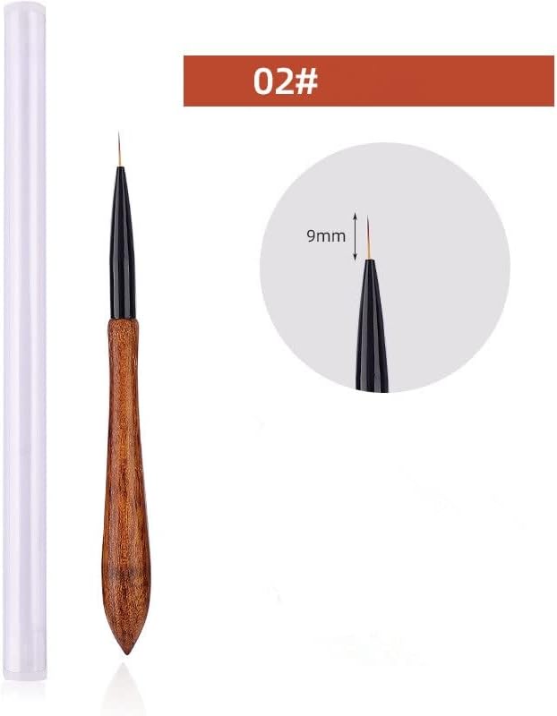12 סגנון נייל אמנות מברשת עץ עגול ציור ציור שטוח עט אקריליק הארכת ג ' ל פולני מניקור כלי עיצוב טיפים