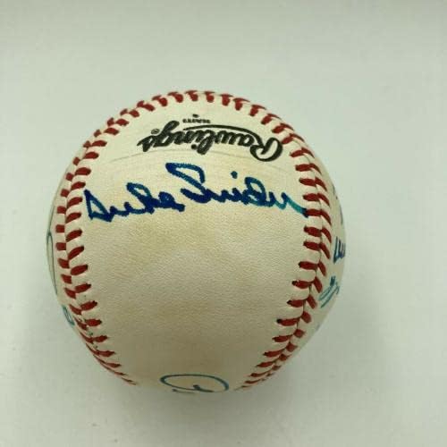 1955 ברוקלין דודג'רס סדרה העולמית אלופת האלופות החתמה על בייסבול סנדי קופקס PSA - כדורי בייסבול עם חתימה