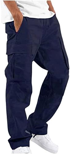 מכנסי מטען מזדמנים לגברים שרוך מכנסי בגדי עבודה מטיילים מכנסיים רצים מרובי כיסים אופנה חיצונית ריצה מכנסיים מגניבים