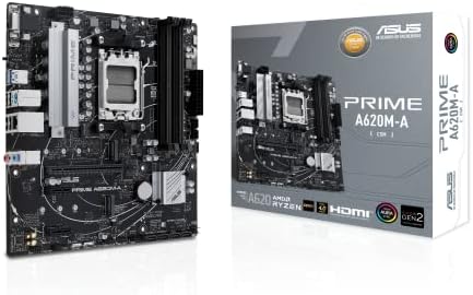 ASUS PRIME A620M-A-CSM AMD AMD AM5 MATX מסחרי לוח אם
