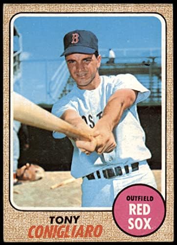 1968 Topps 140 Tony Conigliaro Boston Red Sox Dean Cards 5 - Ex Red Sox