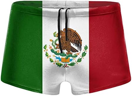 דגל מקסיקני גברים בגדי ים בגדי ים גלישה בלוח גלישה מכנסיים קצרים גזעים בלאק