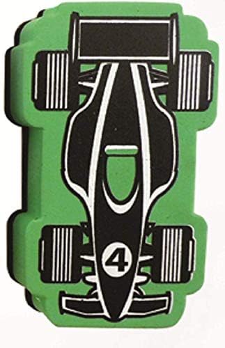 מחק הלוח של מכונית המירוץ המגנטי של עיפרון, מחקים יבש רב צבעוני, חבילה של 4 - TPG -358