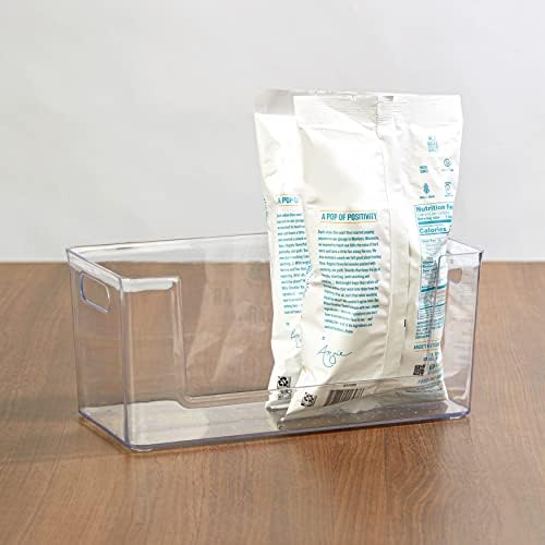 סט אוסף האגם של 3 פחי אחסון פלסטיק ברורים למטבח או ארון