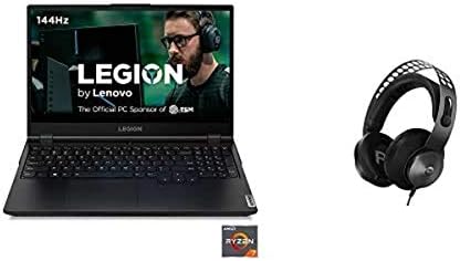Lenovo Legion 5 מחשב נייד משחקים, 15 AMD Ryzen 7 עם H500 Pro 7.1 אוזניות משחק סאונד היקפי עם מיקרופון מבטל רעש