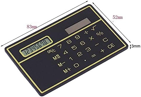 Cujux 8 ספרות מחשבון סולארי דק במיוחד עם עיצוב כרטיסי אשראי מסך מגע מחשבון מיני נייד ללימודי עסקים