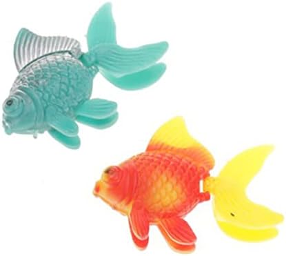 פטקאו 5 יחידות מלאכותי פסקה מלאכותי נע צף דג זהב מזויף דגי בועת צינור דגים מלאכותיים דגי קישוטי קישוטי את בועת ציוד