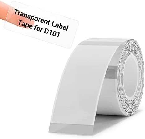 ד101 תווית יצרנית מכונה עם 2 קלטות-12 * 40 ממ לבן תווית נייר 25 * 60 ממ שקוף תווית נייר