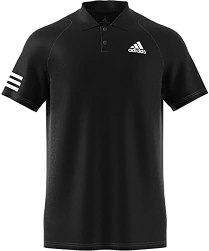 אדידס גברים של טניס מועדון 3-פסים פולו חולצה
