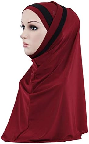 אופנה חיג ' אב כובע נשים של ראש כורכת טורבן מוסלמי מלא כיסוי צעיף כובעי קל בבאגי צעיף מטפחת לנשים