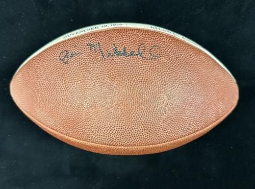 19 בנובמבר 1973 ג'ים מיטשל אטלנטה פלקונים חתמו על משחק NFL כדורגל מול ויקינגס - כדורגל חתימה