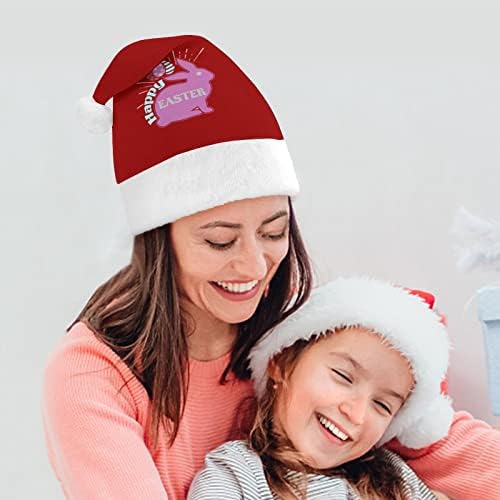 שמח פסחא ארנב קטיפה חג המולד כובע שובב ונחמד סנטה כובעי עם קטיפה ברים ונוחות אוניית חג המולד קישוט
