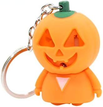 Bestoyard Halloween Deloweckin מחזיק מפתחות LED LED זוהר שרשרת מפתח Keyring Creative עבור ציוד למסיבות ליל כל