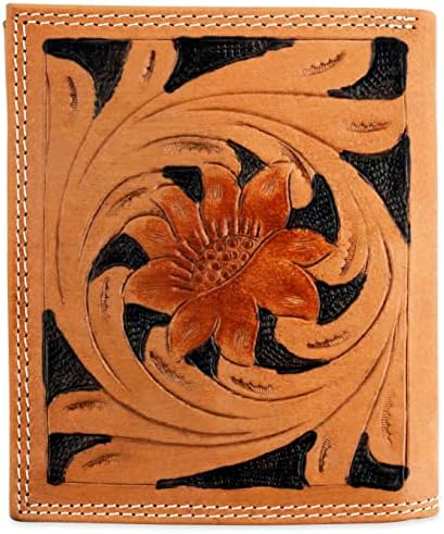 ארנק היפסטר גדול דו-קפל, 13 חריצי כרטיסי אשראי,סגנון מערבי, 186-04