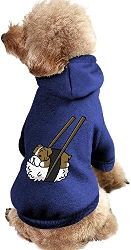סושי מצחיק באנגלית בגדי כלבים באנגלית קפוצ'ונים של חיות מחמד חורפים סווטשירטים כלבים רכים וחמים לכלבים בינוניים קטנים