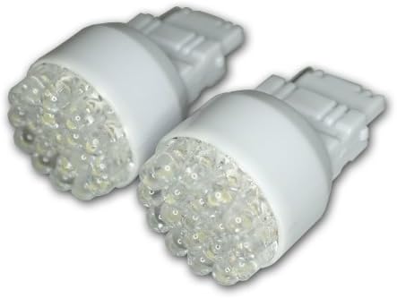 TuningPros LEDSL-3156-W19 עצירה נורות LED נורות 3156, 19 סט 2-PC לבן LED