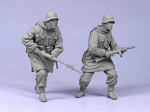 גודמואל 1/35 מלחמת העולם השנייה גרמנית חייל לחימה שרף חייל דגם ערכת / אינו מורכב ולא צבוע מיניאטורי ערכת/י. ח-1185