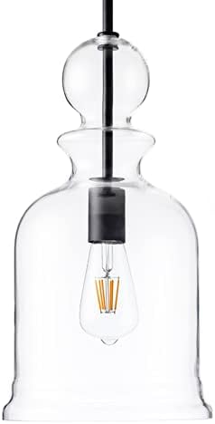 נה בקבוק זכוכית תליון אור, תעשייתי תקרת אור מתקן גדול חווה תליון תאורת בציר מנורת שחור מתכוונן תקרת לתלות אור עבור מטבח