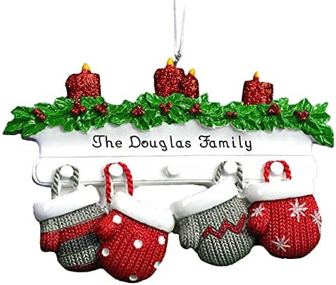 כפפות 2021 קישוטים משפחתיים קישוטי משפחת חג המולד עץ קישוטים לחג המולד DIY מלאכת סוס חג המולד למלאכות לבנות בגילאי 8-12