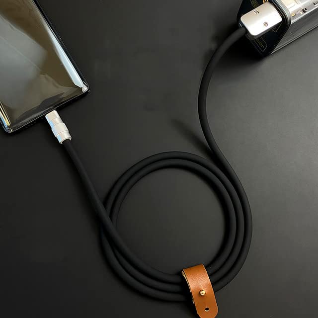 Recyphi Chobby 2.0 USB עמיד במיוחד כבל טעינה מהיר USB C כבל C כבל C כבלים מחשב נייד סיליקון טלפון מטען טלפון
