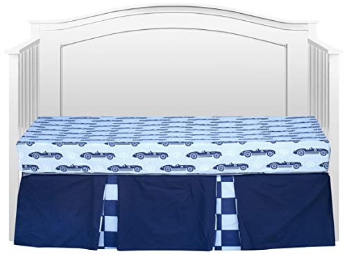 פאם גרייס יצירות פעוטון לתינוקות מיטת מיטת מיטות לבנים, חומר איכותי רך עם צבעים תוססים לחדר חלומות, מכוניות, 2 קילוגרמים, 3