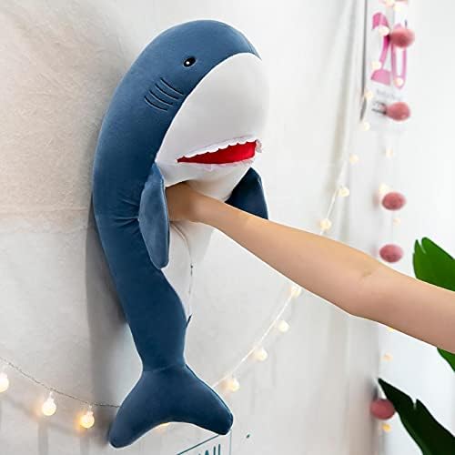 צעצוע של Guoqee Plush Toy בובת כריש חמוד בנים ונערות כרית שינה בובה מתנה ליום הולדת 60 סמ