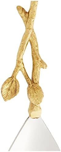 אלגנטיות זהב גפן סלט שרת סט, 12-אינץ, כסף זהב