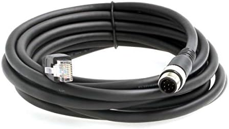 Hangton Industrial Ethernet M12 8 קוט A-code זכר ל- RJ45 Cat6 כבל קוגנקס ואוטומציה יישום 1M
